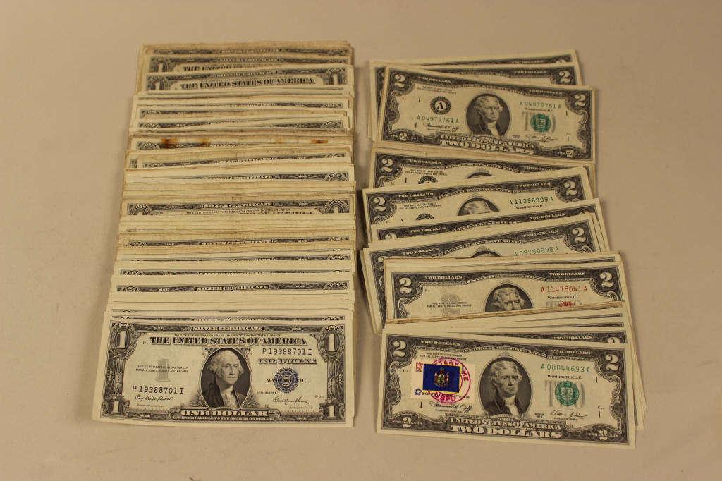 U.S. Currency Lot $185 Face (1 of 4)