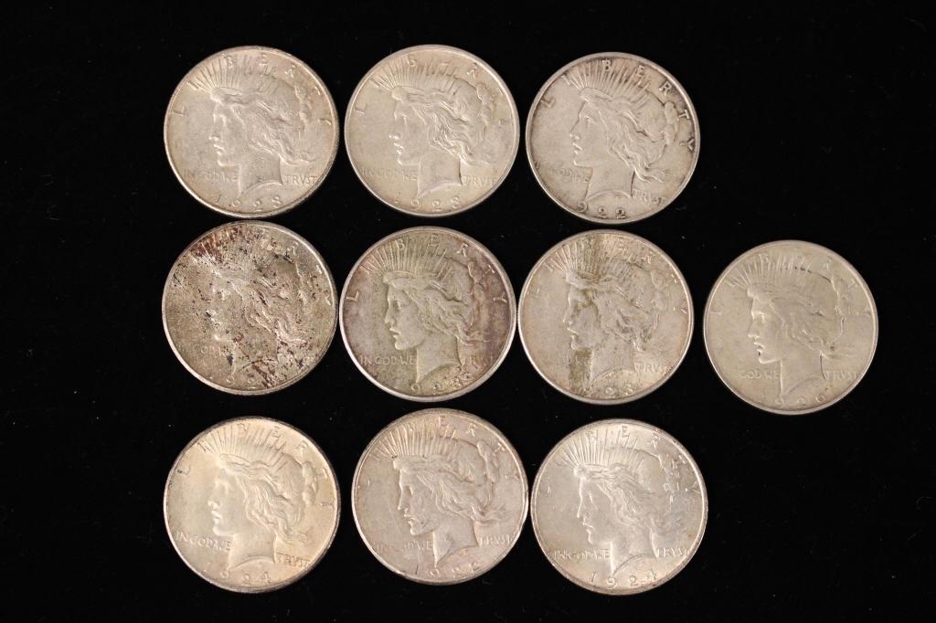 10 - Silver Peace Dollars (1 of 12)