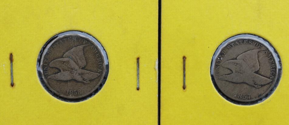 1857 & 1858 Flying Eagle Cents (1 of 5)
