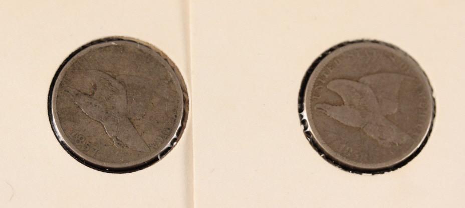 1857 & 1858 Flying Eagle Cents (1 of 4)