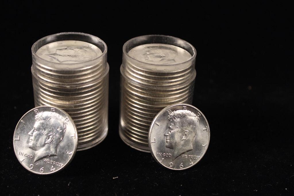 40 - 1964 Silver Kennedy Halves (1 of 2)