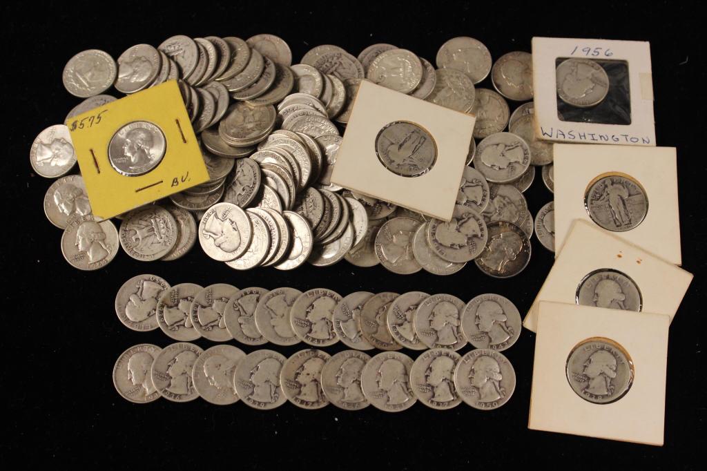 103 Assorted Washington Quarters (1 of 3)