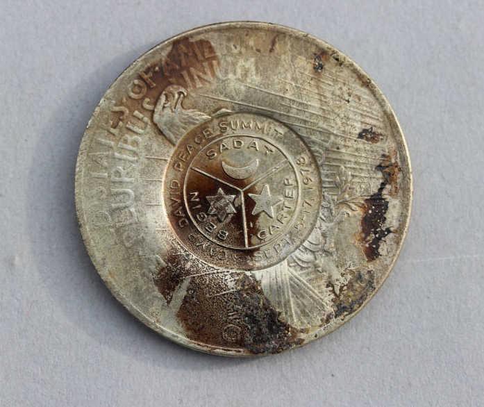 1978 Camp David Peace Summit Silver Dollar (1 of 5)