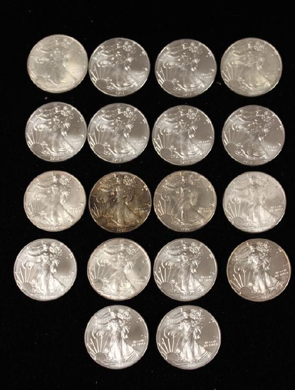 18 Silver Rounds .999 US Mint (1 of 8)