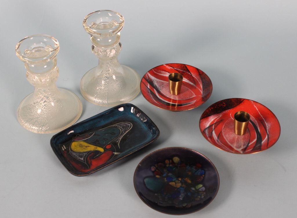 Mid Century Candlesticks & Dishes (1 of 9)