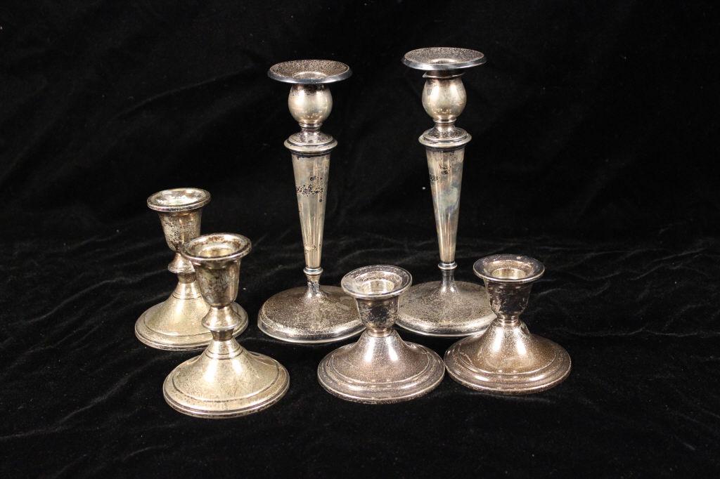 Sterling Silver Candlesticks (1 of 4)