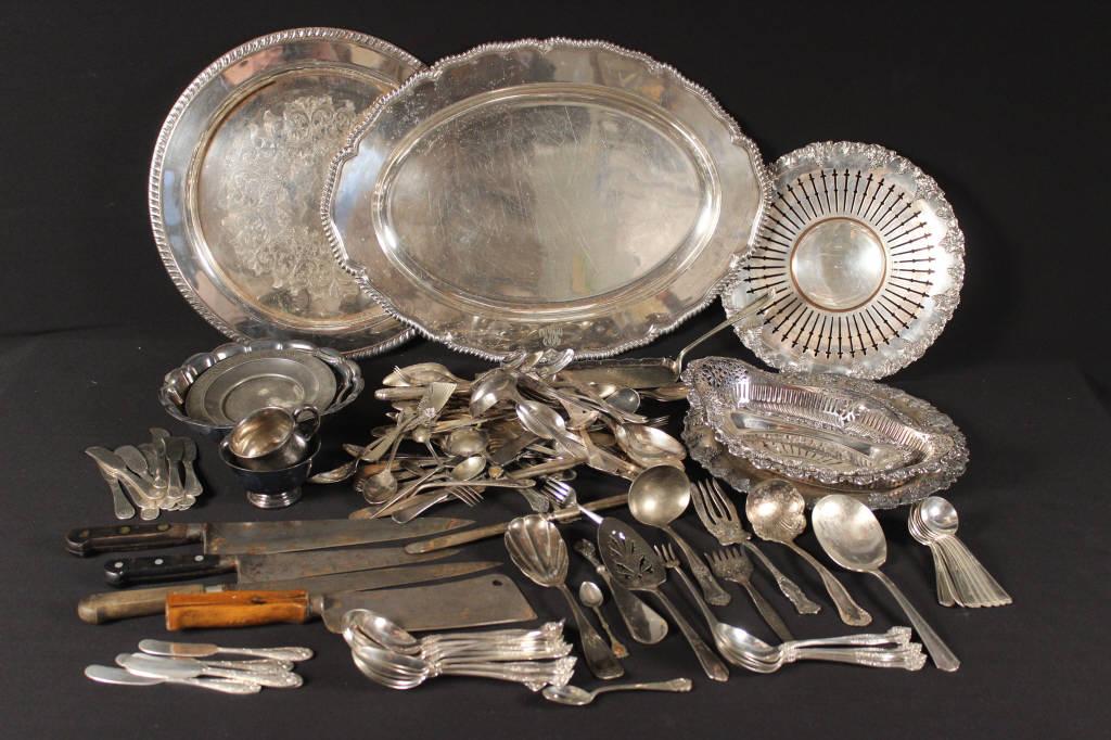 Grouping of Silver Plate (1 of 8)