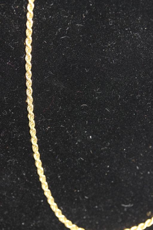 14K Yellow Gold Necklace & Earrings (1 of 8)