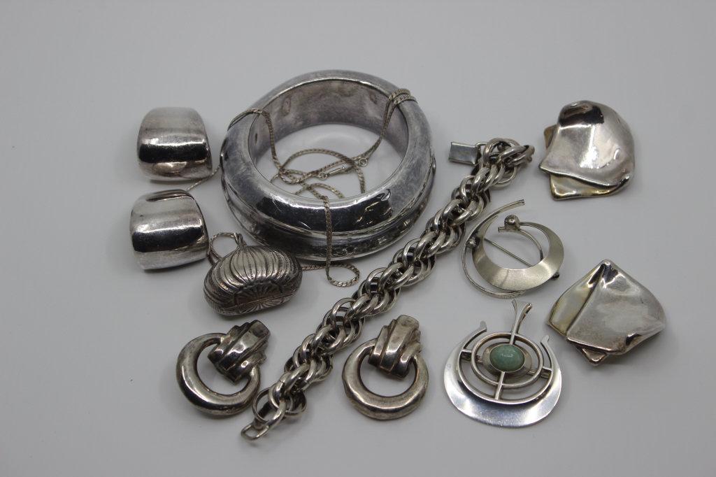 Silver Jewelry Grouping David Anderson etc. (1 of 12)