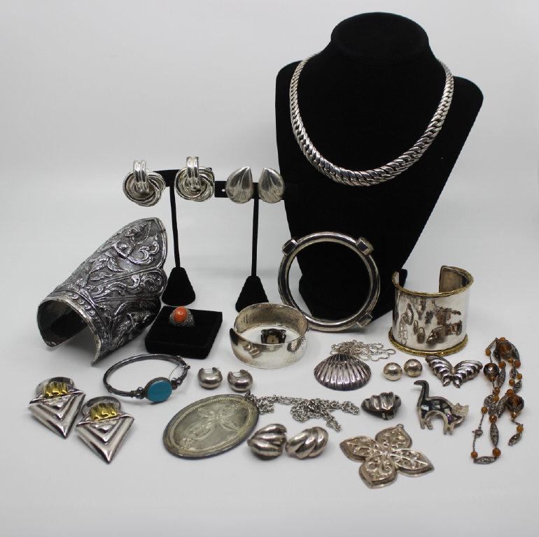 Silver Jewelry & Ornament Grouping (1 of 11)