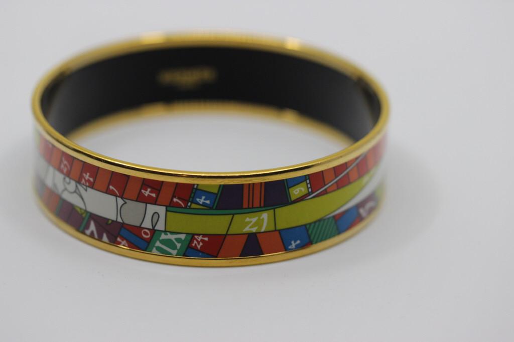 Hermes Enamel Bangle Bracelet (1 of 9)