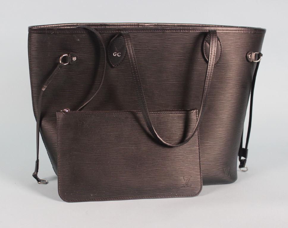 Louis Vuitton Black Epi Neverfull Handbag (1 of 8)