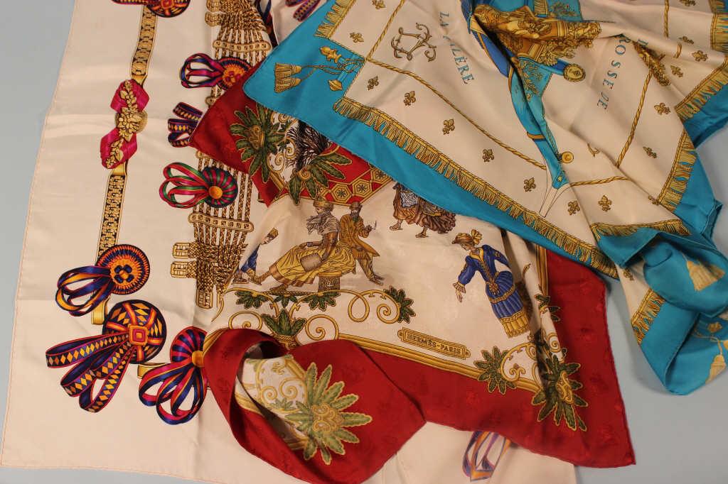 Four Authentic Hermes Scarves (1 of 12)