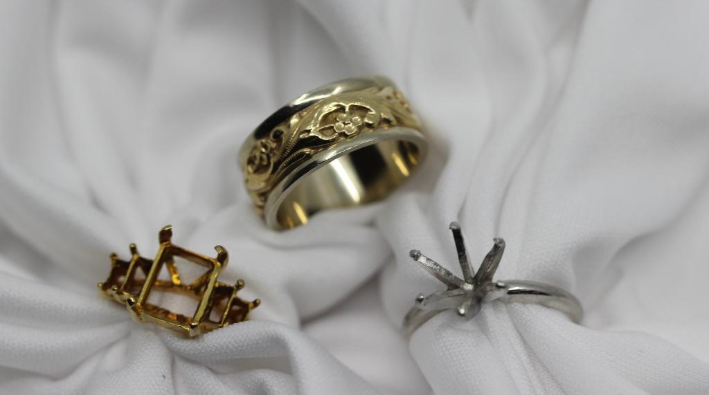 14K & 18K gold Ring Settings & Band (1 of 5)