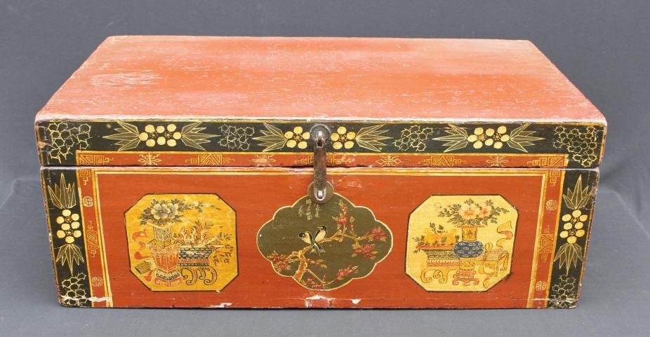 Japanese Lacquer Ware Trunk (1 of 7)