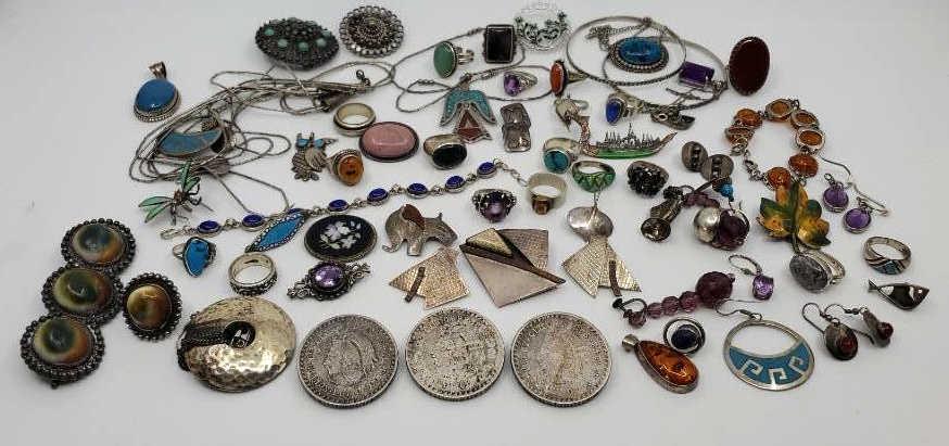 Grouping of Vintage Sterling Silver Jewelry (1 of 10)