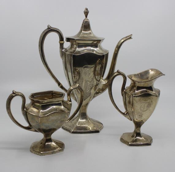 International Sterling Silver Tea Set "Minuet" (1 of 7)