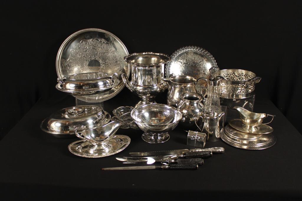 Large Grouping of Silver Plate (1 of 7)