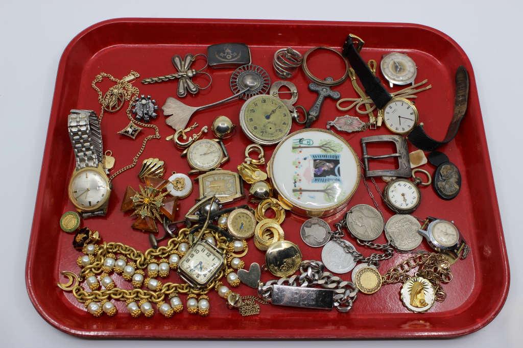 Lot of Estate Costume, Sterling Jewelry (1 of 6)