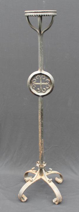 Antique Wrought Iron Candle Stand (1 of 5)