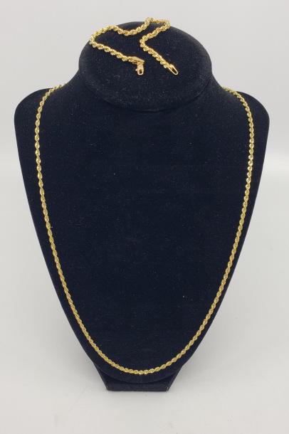 14K Rope Chain & 14K Bracelet (1 of 4)