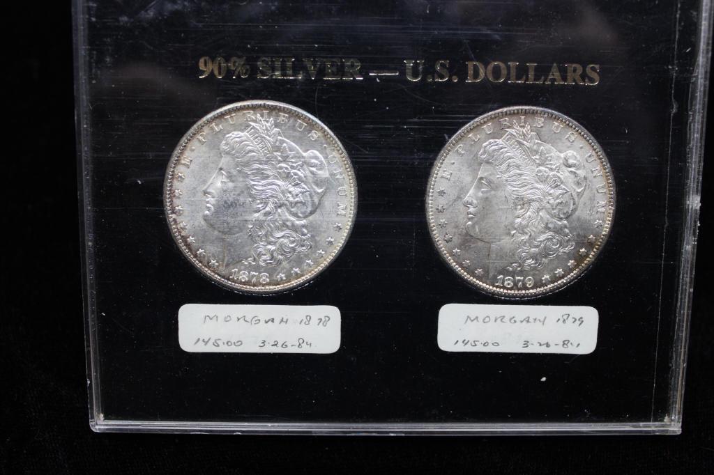Morgan Silver Dollars 1878s, 1879s (1 of 4)