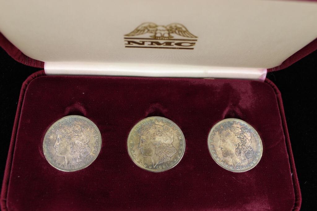 (3) Morgan Silver Dollars 1880s,1881s, 1882s (1 of 8)