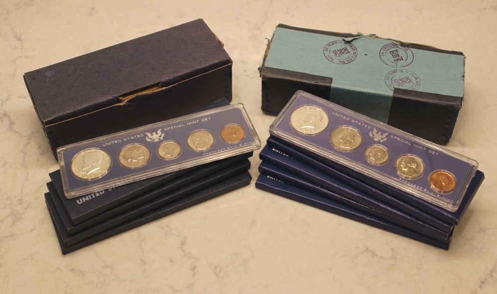 (9) 1966 & 67 US Special Mint Sets (1 of 1)