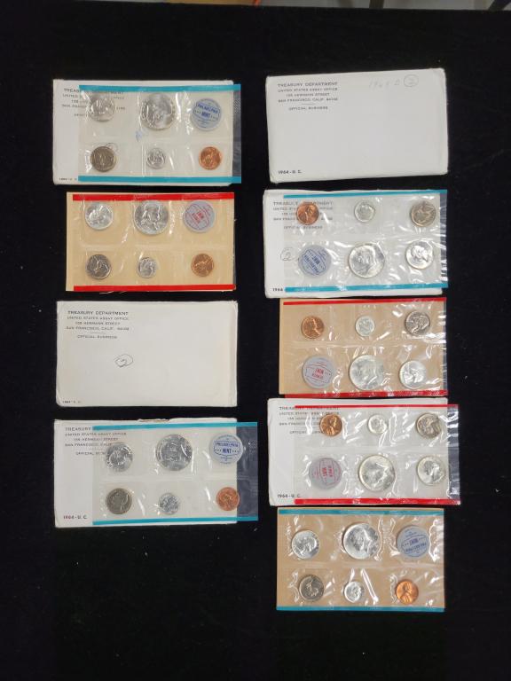 (5) US 1963 & 64 US Mint Sets (1 of 2)