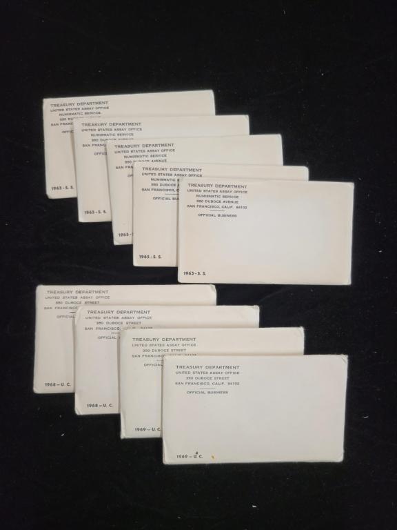 (9) US 1965 - 69 US Mint Sets (1 of 3)