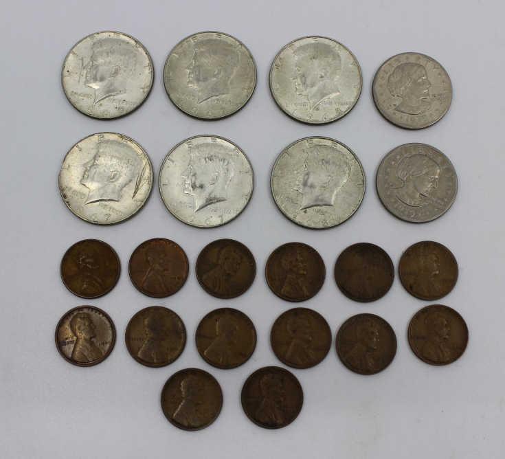 Lincoln Cents & Kennedy Halves (1 of 4)