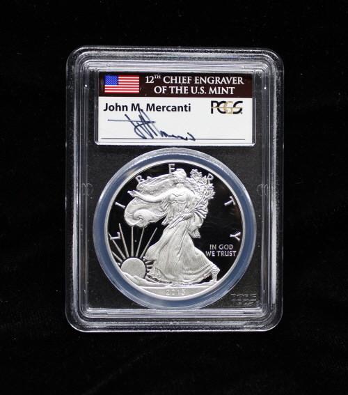 2013 W $1 American Silver Eagles, signed (1 of 2)