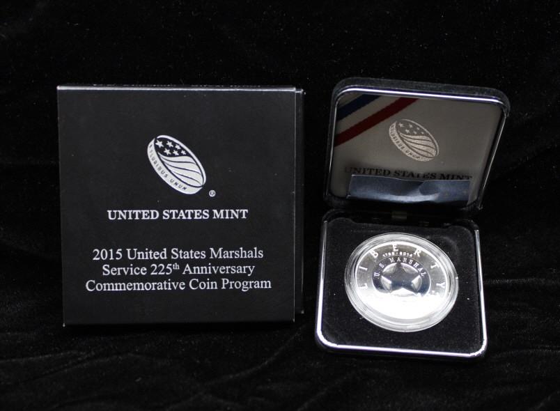 2015 $1 US Commemorative US Marshal Proof  Coin (1 of 3)