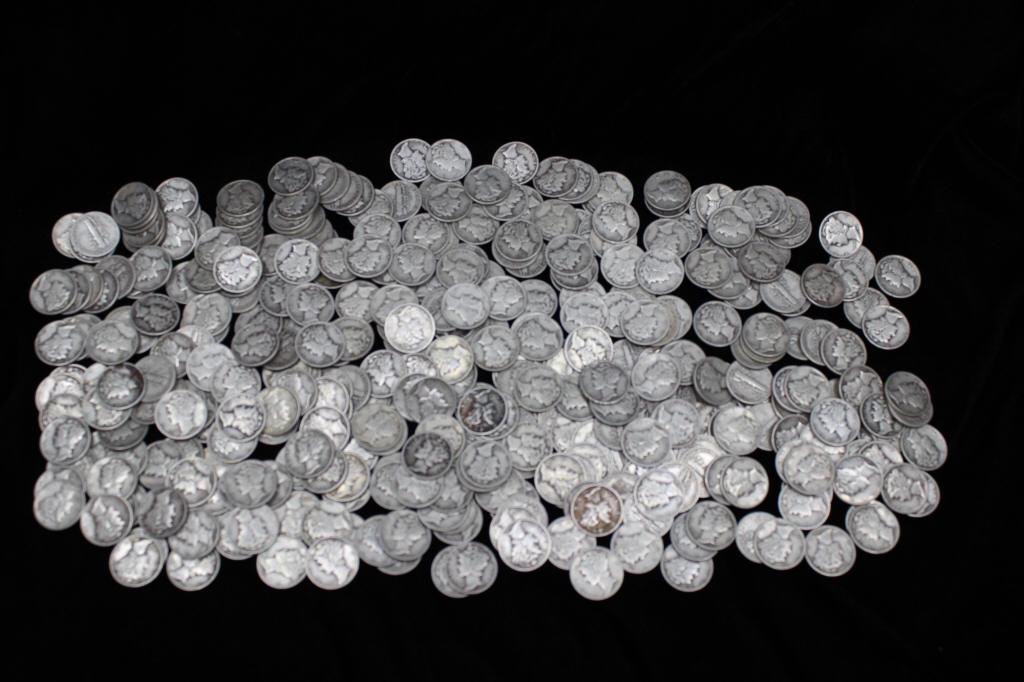 (374) Mercury Silver Dimes (1 of 4)