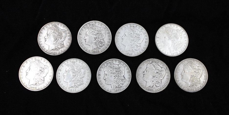 (9) Morgan Silver Dollars (1 of 6)