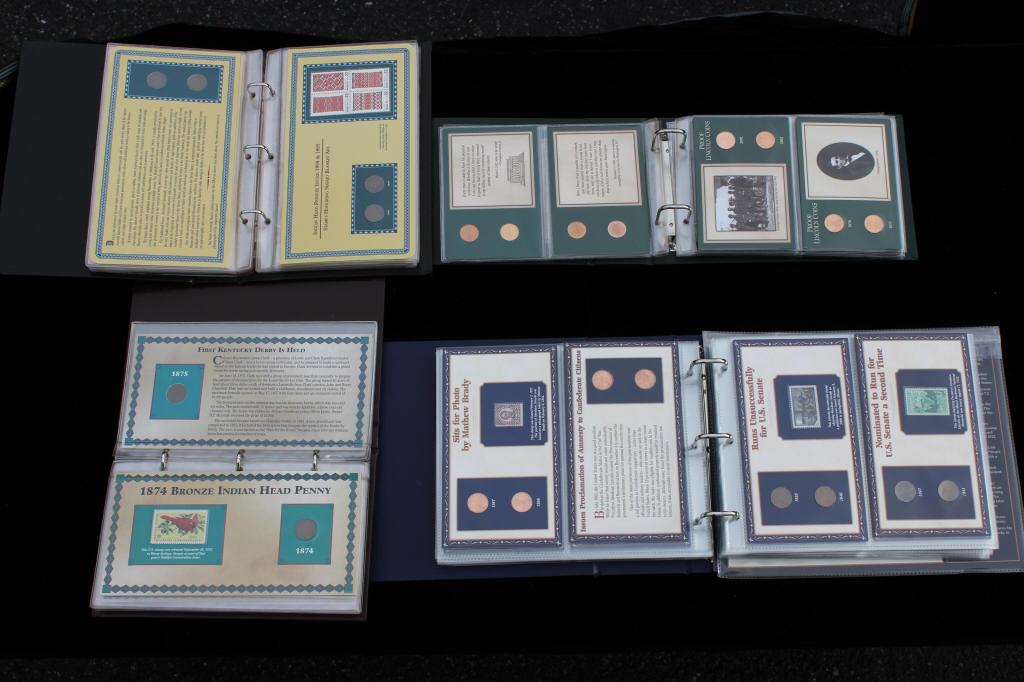 Four Collector Penny Albums PCS Stamps & Coins (1 of 8)