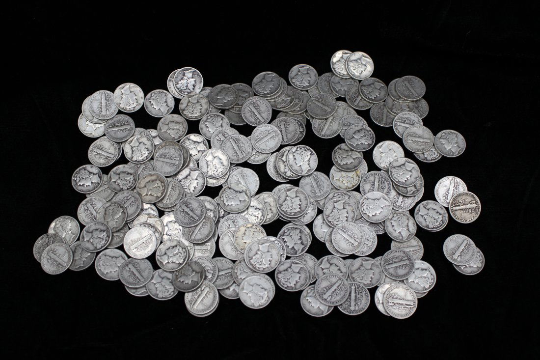 200 Mercury Silver Dimes (1 of 2)