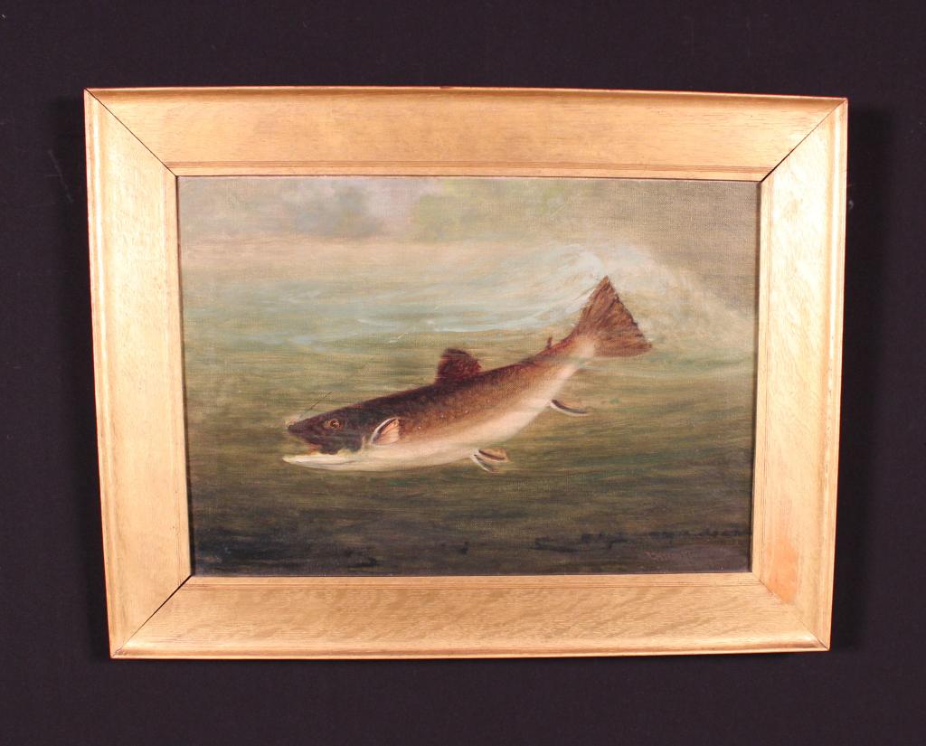 C Myron Clark  Brook Trout Painting (1 of 6)