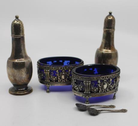 Tiffany & Co Makers Pair Open Salts & Pepper (1 of 9)