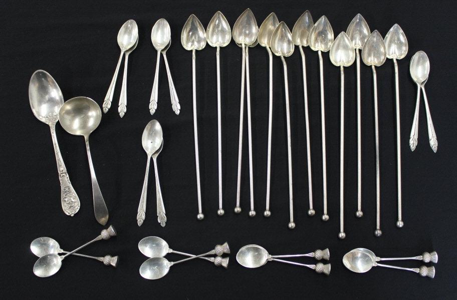Sterling Silver Ice Tea Spoons Grouping (1 of 5)