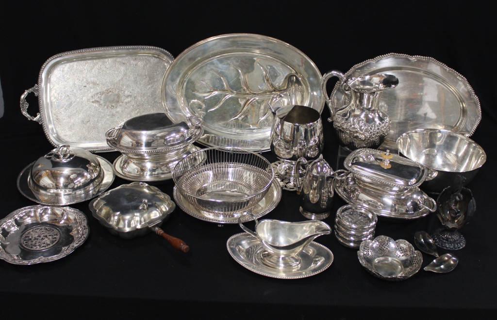 Antique Silver Plate Grouping (1 of 4)