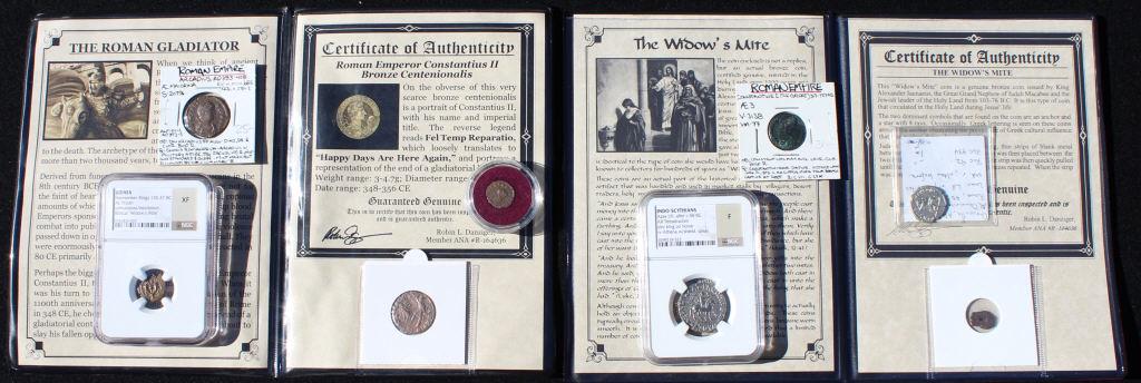 Eight Graded Ancient Coins (1 of 10)