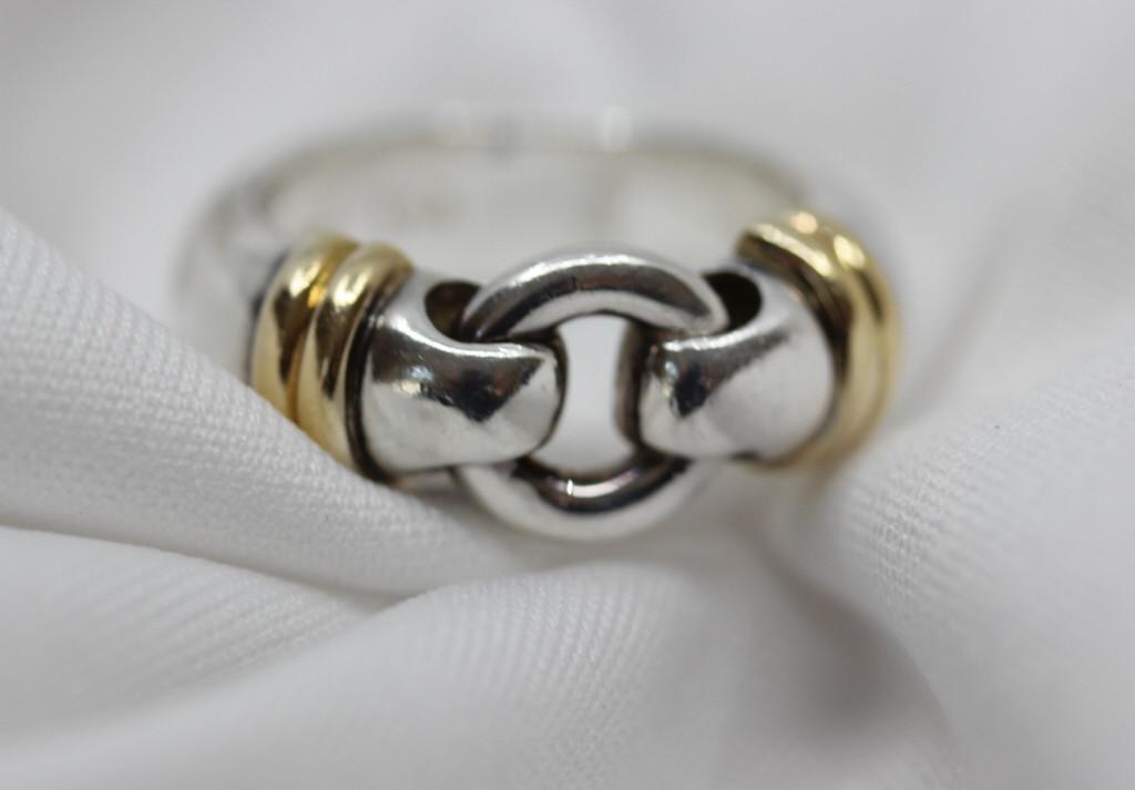 Tiffany & Co 18k Sterling Silver Band Ring (1 of 5)