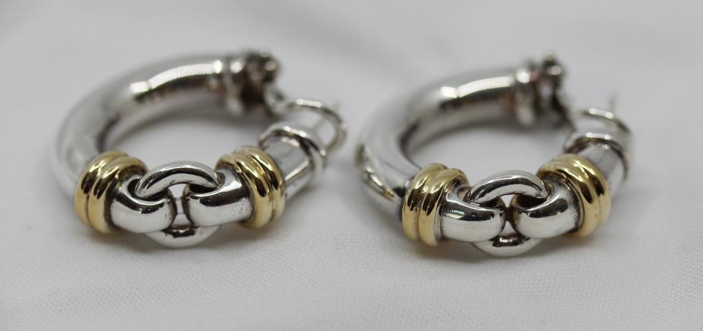 Tiffany & Co 18k  Sterling Silver Earrings (1 of 4)