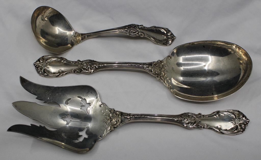 Reed & Barton Burgundy Sterling Silver Serving Set (1 of 3)