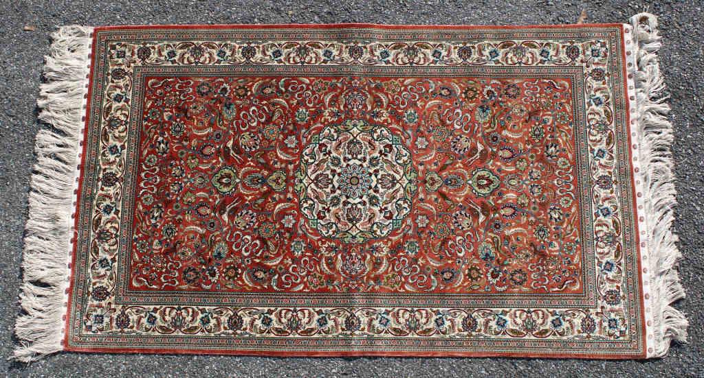 Silk Oriental Scatter Rug (1 of 6)