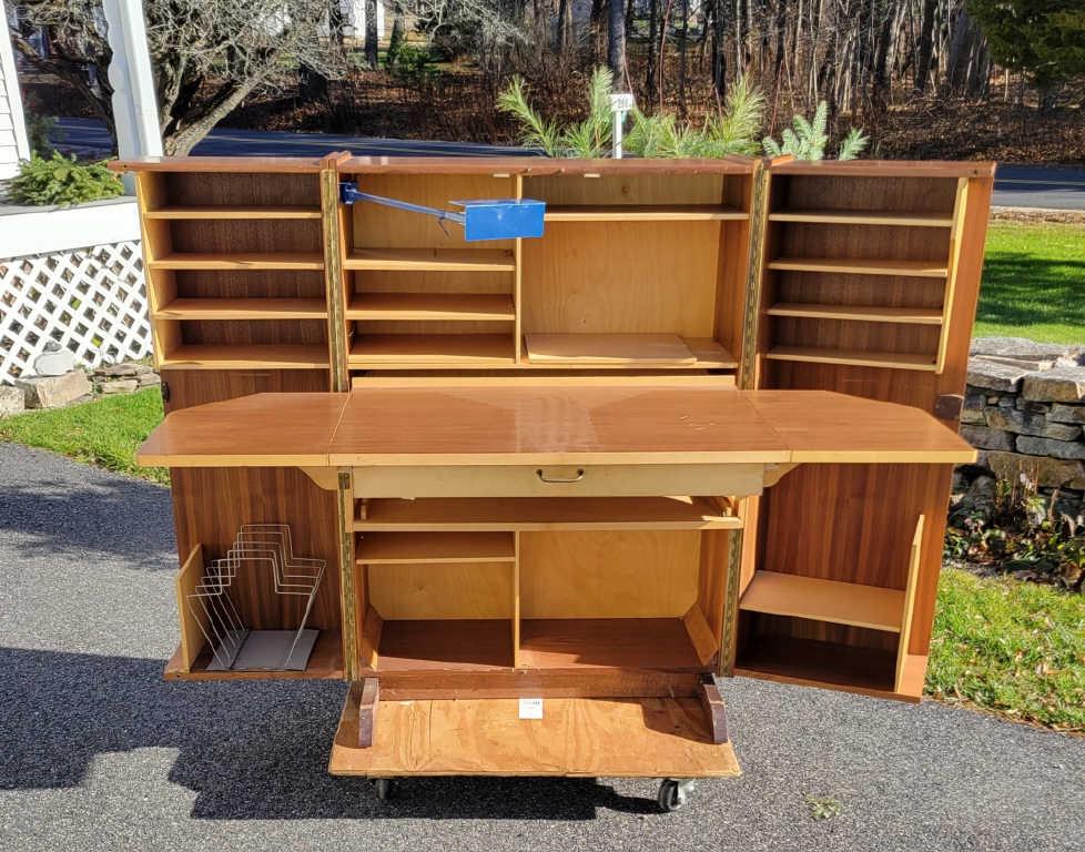 Danish Modern Teak  Secretary Desk - Desk in a Box- (1 of 7)