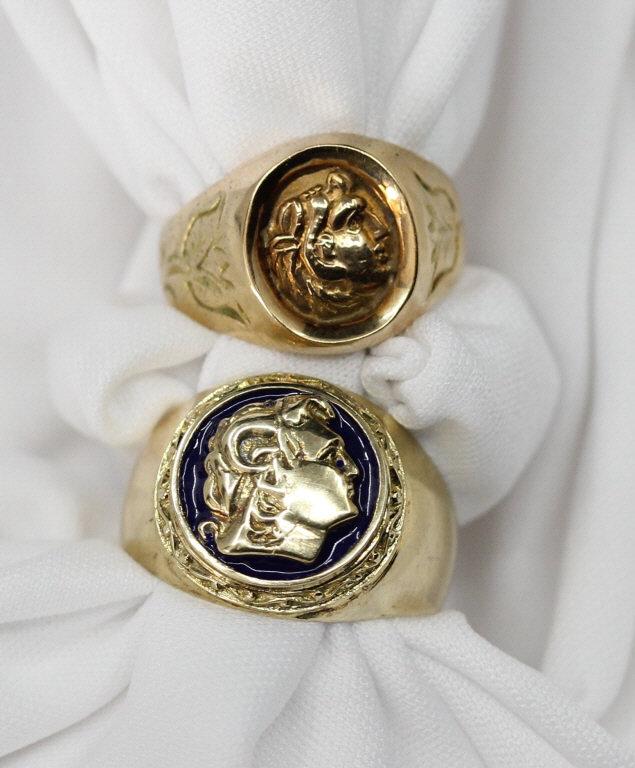 Two 14k Men's Signet Rings (1 of 6)