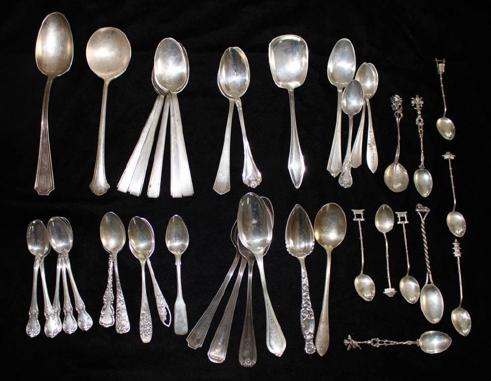 Lot of Sterling Silver Spoons (1 of 4)