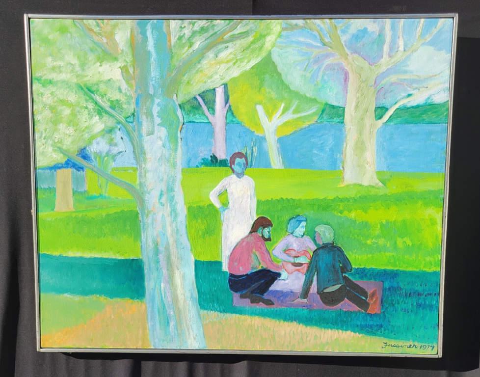 Howard Robert Fussiner Mid Century  Painting (1 of 2)